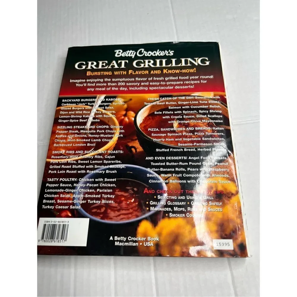 3/$15 or 5/$20 Betty Crocker’s Great Grilling hardback cookbook